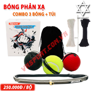 Bóng Phản Xạ ( Bộ 3 Bóng + Túi + Phụ Kiện )