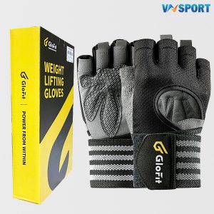 Găng Tay Tập Gym Glofit GFST010 – Dây Quận Trợ Lực Cổ Tay, Weight Lifting Gloves (Professional)